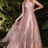 Prom Sleeveless Glitter Gown By Cinderella Divine J819