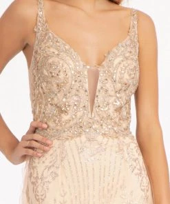 Sleeveless Glitter Overskirt Dress By Elizabeth K GL3069 34 Sleeveless Glitter Overskirt Dress By Elizabeth K GL3069