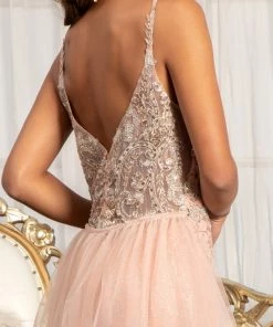 Sleeveless Glitter Overskirt Dress By Elizabeth K GL3069 23 Sleeveless Glitter Overskirt Dress By Elizabeth K GL3069