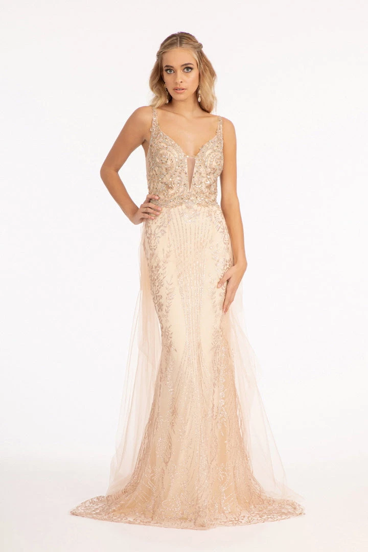 Sleeveless Glitter Overskirt Dress By Elizabeth K GL3069 14 Sleeveless Glitter Overskirt Dress By Elizabeth K GL3069