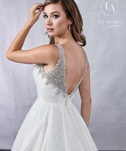 Lo Adoro By Mary's Bridal Sleeveless Glitter Tulle Wedding Dress By Mary's Bridal M714 13 Lo Adoro By Mary's Bridal Sleeveless Glitter Tulle Wedding Dress By Mary's Bridal M714