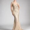 Prom Sleeveless Illusion Mermaid Dress By Cinderella Divine CE0010