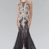 Sleeveless Lace Mermaid Dress With Illusion Top By Elizabeth K GL1462 Prom 2 Sleeveless Lace Mermaid Dress With Illusion Top By Elizabeth K GL1462 Prom