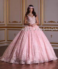 Quinceañera Sleeveless Lace Quinceanera Dress By House Of Wu 26940