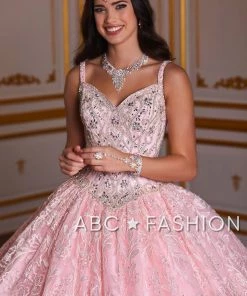 Quinceañera Sleeveless Lace Quinceanera Dress By House Of Wu 26940