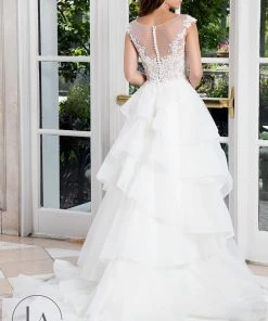 Lo Adoro By Mary's Bridal Sleeveless Layered A-Line Bridal Gown By Mary's Bridal M603 Wedding Dresses