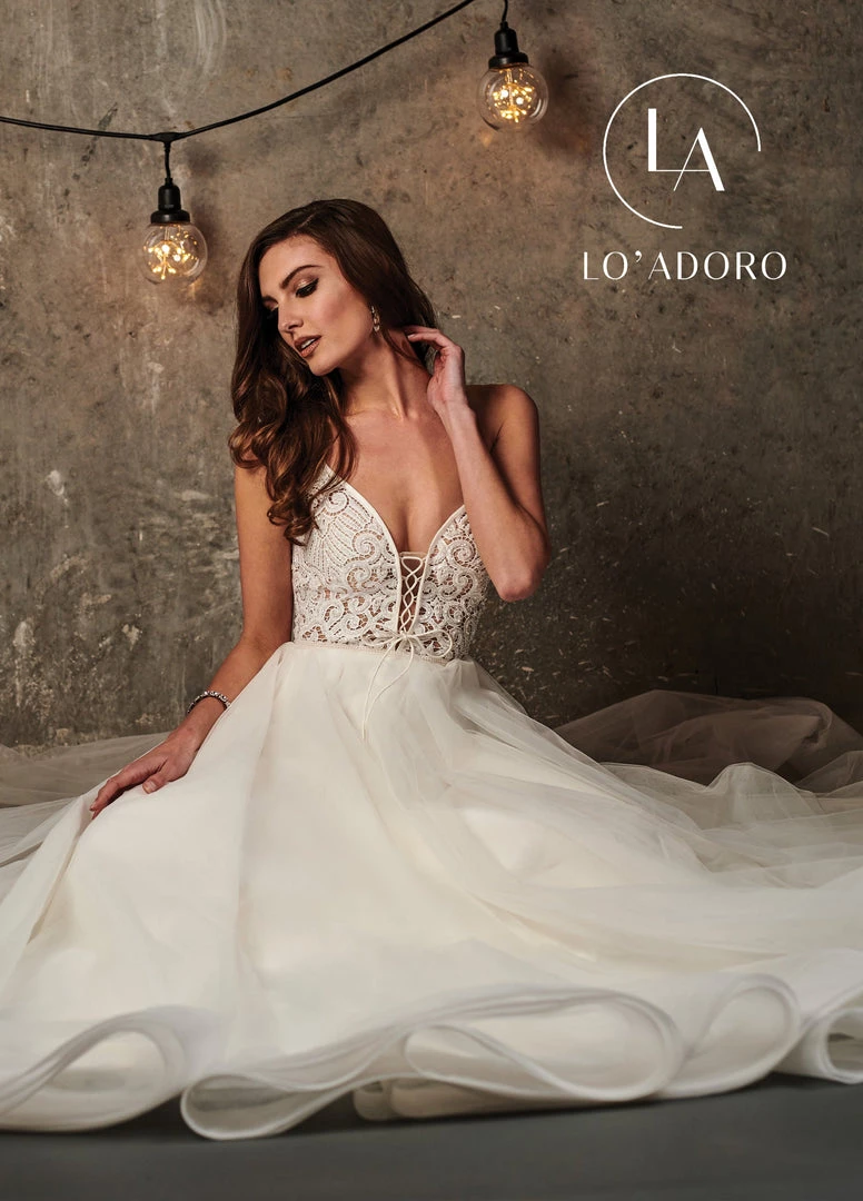 Lo Adoro By Mary's Bridal Wedding Dresses Sleeveless Organza A-Line Wedding Dress By Mary's Bridal M720 3 Lo Adoro By Mary's Bridal Wedding Dresses Sleeveless Organza A-Line Wedding Dress By Mary's Bridal M720