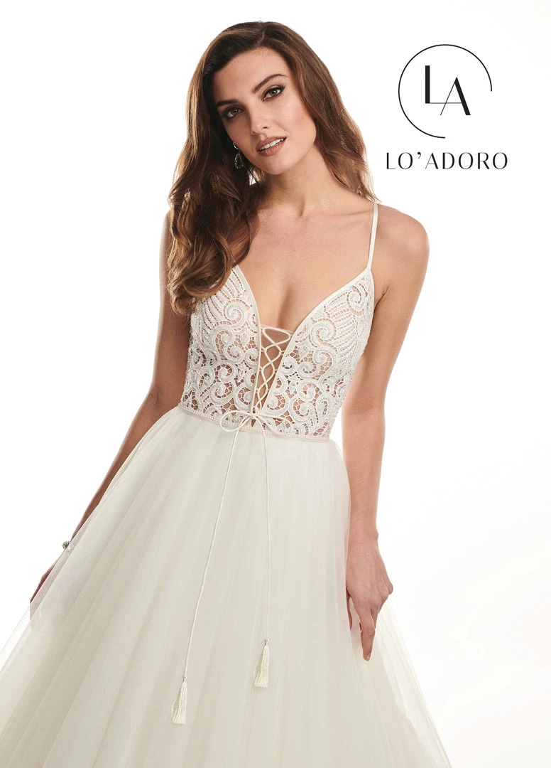 Lo Adoro By Mary's Bridal Wedding Dresses Sleeveless Organza A-Line Wedding Dress By Mary's Bridal M720 5 Lo Adoro By Mary's Bridal Wedding Dresses Sleeveless Organza A-Line Wedding Dress By Mary's Bridal M720