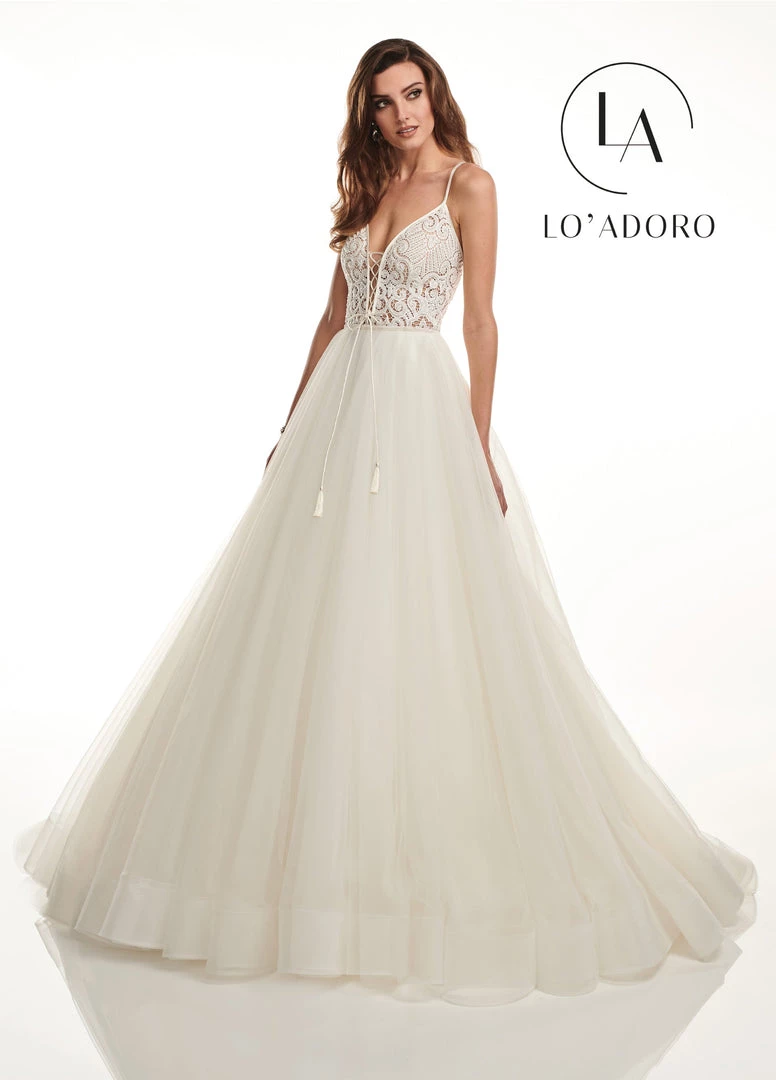 Lo Adoro By Mary's Bridal Wedding Dresses Sleeveless Organza A-Line Wedding Dress By Mary's Bridal M720 4 Lo Adoro By Mary's Bridal Wedding Dresses Sleeveless Organza A-Line Wedding Dress By Mary's Bridal M720