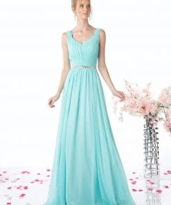 Long Sleeveless Chiffon Dress By Cinderella Divine W0014