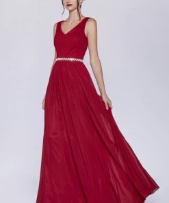 Long Sleeveless Chiffon Dress By Cinderella Divine W0014