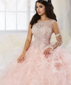 Sleeveless Ruffled Quinceanera Dress By House Of Wu 26901
