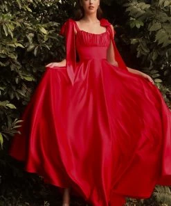 Prom Sleeveless Satin Gown By Cinderella Divine 7490