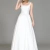 Sleeveless Satin Wedding Gown By Poly USA 8528 2 Sleeveless Satin Wedding Gown By Poly USA 8528