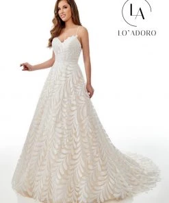 Lo Adoro By Mary's Bridal Sleeveless Sequin A-Line Wedding Dress By Mary's Bridal M766 Wedding Dresses