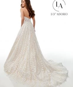 Lo Adoro By Mary's Bridal Sleeveless Sequin A-Line Wedding Dress By Mary's Bridal M766 Wedding Dresses