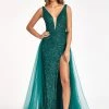 Sleeveless Sequin Overskirt Gown By Elizabeth K GL3057 1 Sleeveless Sequin Overskirt Gown By Elizabeth K GL3057