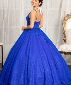 Sleeveless V-Neck Ball Gown By Elizabeth K GL1989