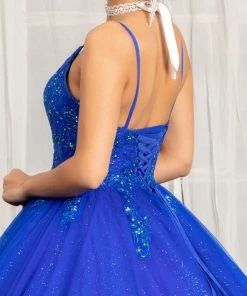 Sleeveless V-Neck Ball Gown By Elizabeth K GL1989