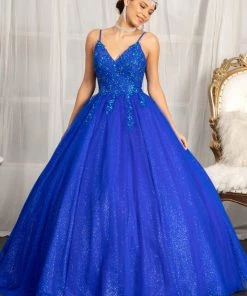 Sleeveless V-Neck Ball Gown By Elizabeth K GL1989