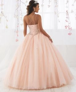 House Of Wu Fiesta Gowns Sleeveless V-Neck Quinceanera Dress By Fiesta Gowns 56371 Quinceañera
