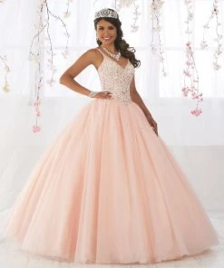 House Of Wu Fiesta Gowns Sleeveless V-Neck Quinceanera Dress By Fiesta Gowns 56371 Quinceañera