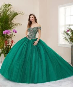 House Of Wu Fiesta Gowns Quinceañera Sparkle Off Shoulder Quinceanera Dress By Fiesta Gowns 56406