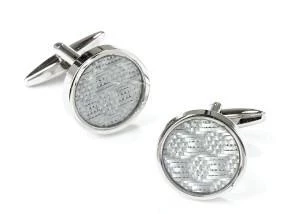 ABC Fashion Stainless Steel Round Cufflinks Men 3 ABC Fashion Stainless Steel Round Cufflinks Men