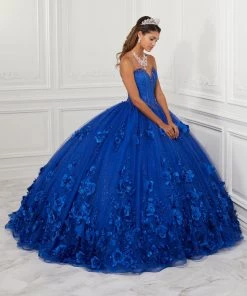 Quinceañera 3D Floral Tulle Quinceanera Dress By House Of Wu 26950