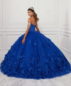 Quinceañera 3D Floral Tulle Quinceanera Dress By House Of Wu 26950