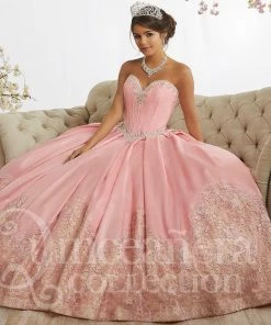 Strapless A-line Satin Quinceanera Dress By House Of Wu 26874