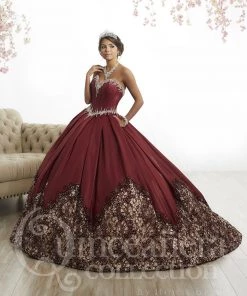 Strapless A-line Satin Quinceanera Dress By House Of Wu 26874
