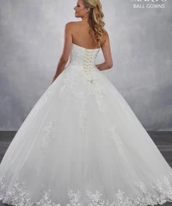 Mary's Bridal Ball Gowns Collection Wedding Dresses Strapless Applique Wedding Dress By Mary's Bridal MB6032 9 Mary's Bridal Ball Gowns Collection Wedding Dresses Strapless Applique Wedding Dress By Mary's Bridal MB6032