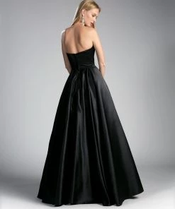 Strapless Satin Ball Gown By Cinderella Divine CA304 15 Strapless Satin Ball Gown By Cinderella Divine CA304