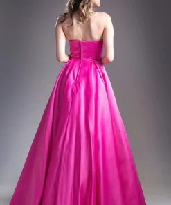 Strapless Satin Ball Gown By Cinderella Divine CA304