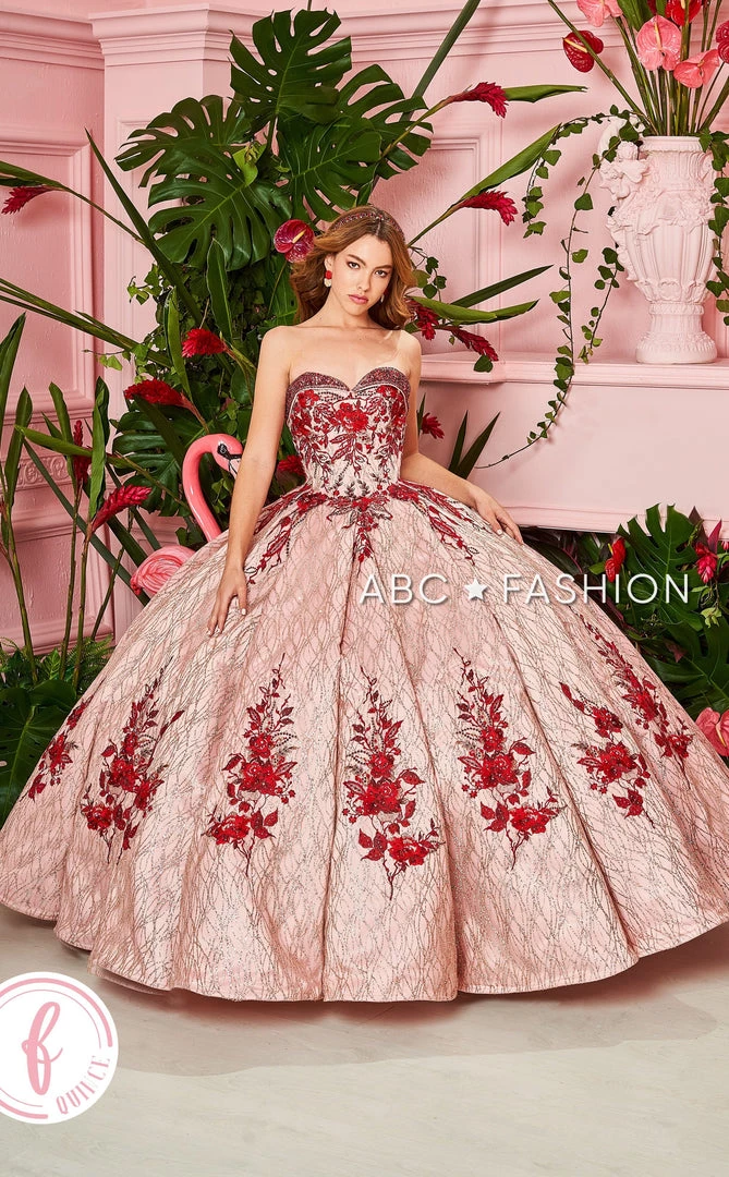 Forever Quince By Ragazza Fashion Quinceañera Strapless Glitter Ball Gown By Forever Quince FQ840 5 Forever Quince By Ragazza Fashion Quinceañera Strapless Glitter Ball Gown By Forever Quince FQ840