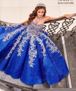 Mary's Bridal Strapless Glitter Quinceanera Dress By Alta Couture MQ3048 12 Mary's Bridal Strapless Glitter Quinceanera Dress By Alta Couture MQ3048