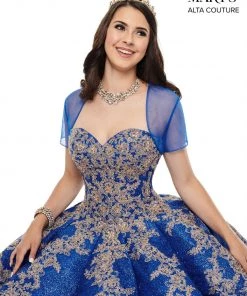 Mary's Bridal Strapless Glitter Quinceanera Dress By Alta Couture MQ3048 14 Mary's Bridal Strapless Glitter Quinceanera Dress By Alta Couture MQ3048