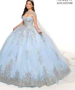 Mary's Bridal Glitter Cape Quinceanera Dress By Alta Couture MQ3059