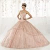 Strapless Glitter Quinceanera Dress By House Of Wu 26923 Quinceañera