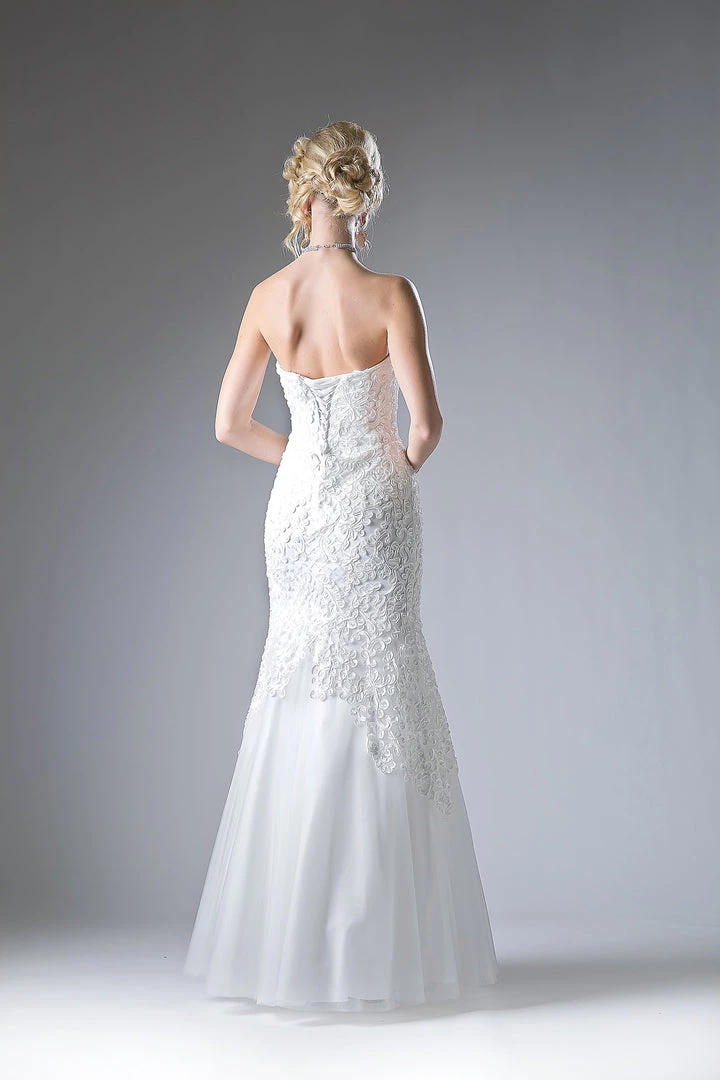 Strapless Lace Mermaid Dress By Cinderella Divine KC1701 19 Strapless Lace Mermaid Dress By Cinderella Divine KC1701