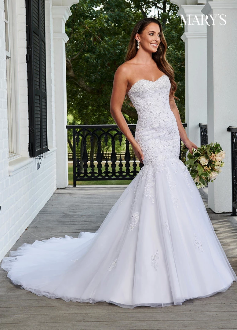 Florencia By Mary's Bridal Strapless Mermaid Bridal Gown By Mary's Bridal 6207 Wedding Dresses 3 Florencia By Mary's Bridal Strapless Mermaid Bridal Gown By Mary's Bridal 6207 Wedding Dresses