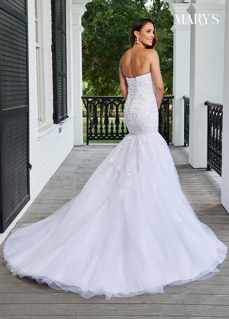 Florencia By Mary's Bridal Strapless Mermaid Bridal Gown By Mary's Bridal 6207 Wedding Dresses 5 Florencia By Mary's Bridal Strapless Mermaid Bridal Gown By Mary's Bridal 6207 Wedding Dresses