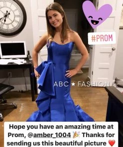 Prom Strapless Mermaid Dress With Ruffles By Cinderella Divine JS0402