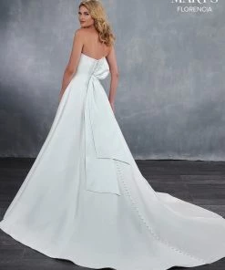 Florencia By Mary's Bridal Wedding Dresses Strapless Mikado Bridal Gown By Mary's Bridal MB3051