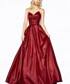 Long Strapless Sweetheart Dress By Cinderella Divine UE008 Prom