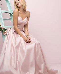 Long Strapless Sweetheart Dress By Cinderella Divine UE008 Prom