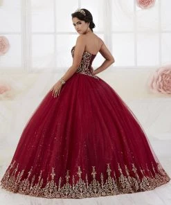 House Of Wu Fiesta Gowns Strapless Quinceanera Dress By Fiesta Gowns 56357
