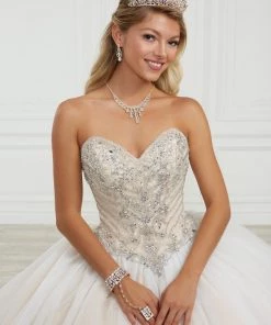 House Of Wu Fiesta Gowns Strapless Quinceanera Dress By Fiesta Gowns 56415