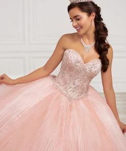 House Of Wu Fiesta Gowns Strapless Quinceanera Dress By Fiesta Gowns 56417 Quinceañera